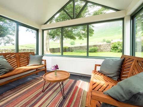 Lounge or bar, Seating area, Garden view