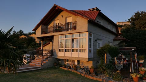 Property building, Garden, Sunset