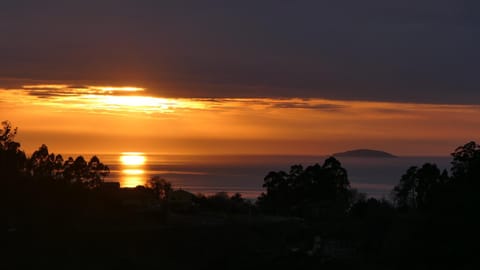 Property building, Natural landscape, Sea view, Sunset