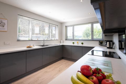 Kitchen or kitchenette, minibar, stove