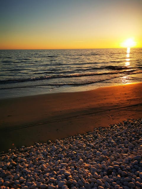 Natural landscape, Beach, Sunset