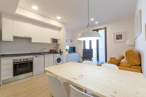 Kitchen or kitchenette, Living room, Dining area