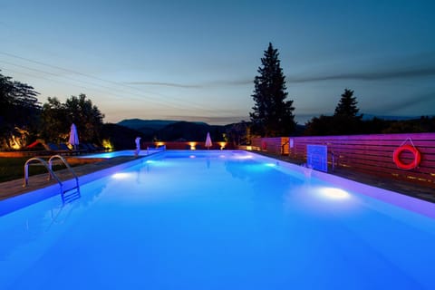 Swimming pool, Sunset