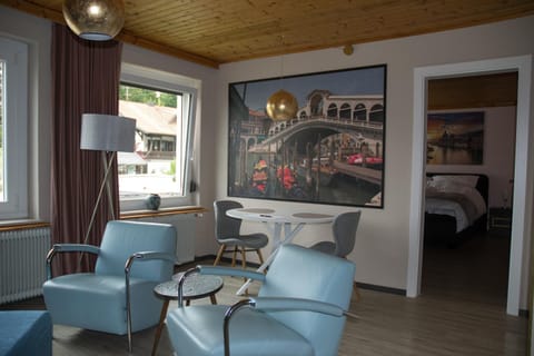 Living room, Seating area, Dining area