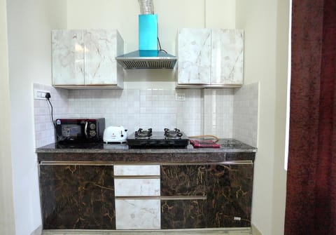 Kitchen or kitchenette, minibar, stove, kitchen