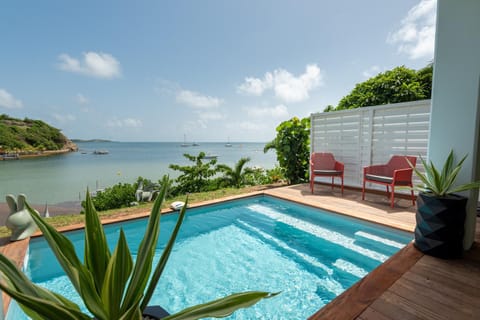 Patio, Sea view, Swimming pool