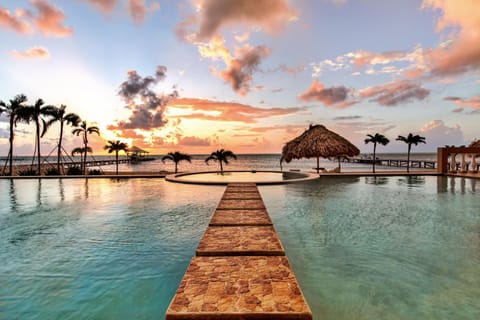 Nearby landmark, Natural landscape, Swimming pool, Sunrise