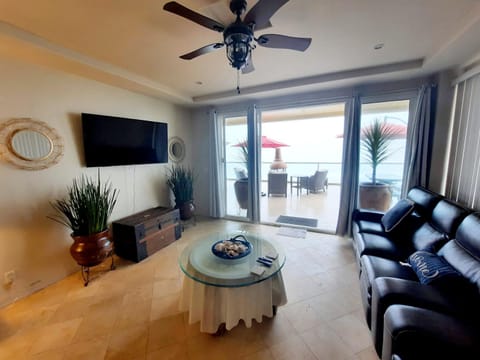 Stunning oceanfront condo on usable Sandy Beach Apartment in Rosarito