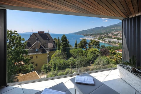 Day, Natural landscape, View (from property/room), Balcony/Terrace, Mountain view, Pool view, Sea view