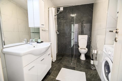 Shower, Toilet, Bathroom, washing machine