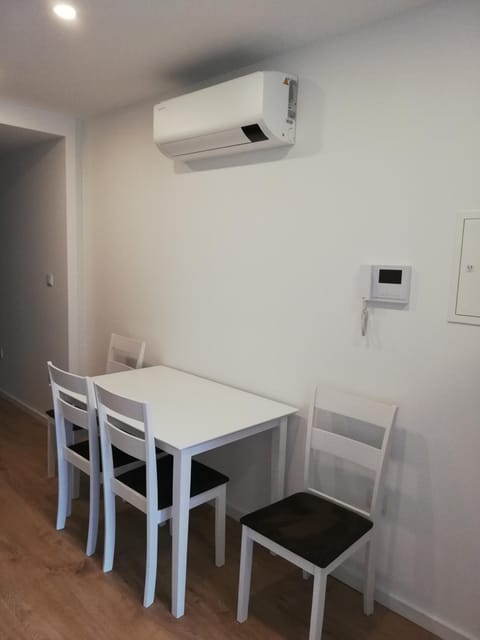 Dining area, air conditioner