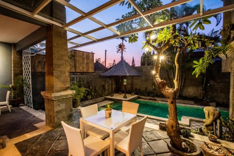 Patio, Pool view