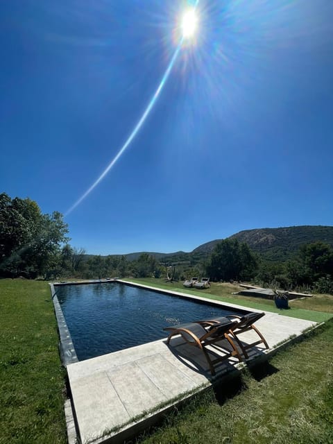 Natural landscape, Swimming pool, sunbed