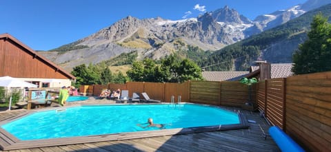 Natural landscape, Mountain view, Swimming pool