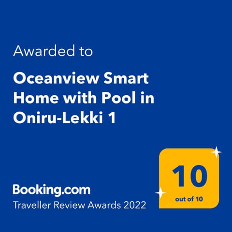 Oceanview Smart Home with Pool in Oniru-Lekki 1 Condominio in Nigeria