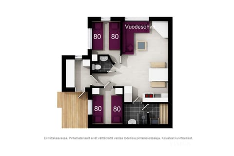 Lomavuokra, Alpine Chalets Levin Kalle A2 Apartment in Lapland