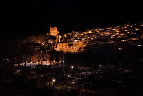 Nearby landmark, Night, Natural landscape, Landmark view