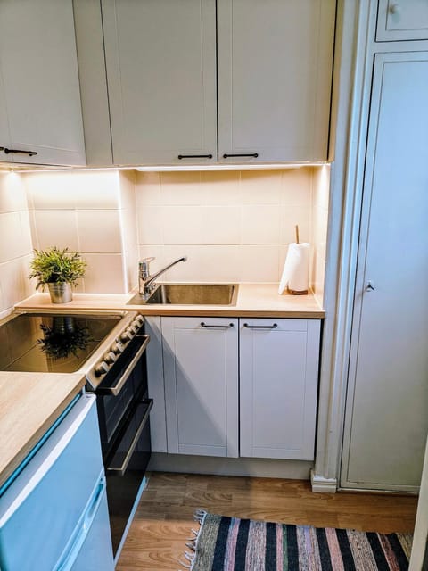 Kitchen or kitchenette, dishwasher, oven, stove