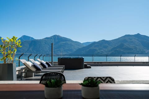 Summer, View (from property/room), Balcony/Terrace, Lake view, Mountain view, Open Air Bath