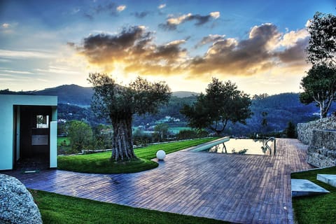 Garden, On site, Pool view, Swimming pool, Sunset