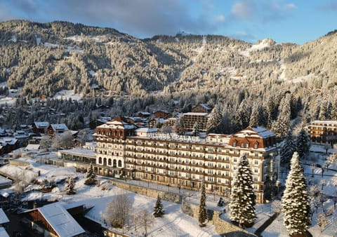 Property building, Bird's eye view, Winter