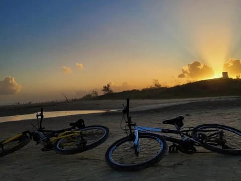 Natural landscape, Beach, Cycling, Sunrise, Sunset