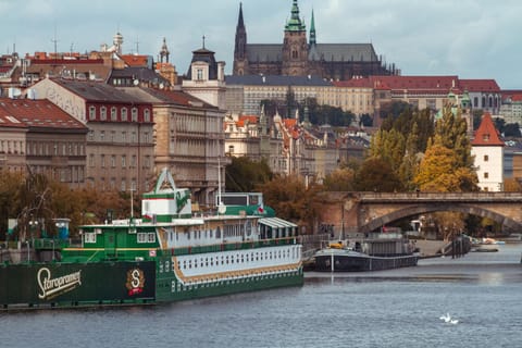 Admiral Botel Docked boat in Prague