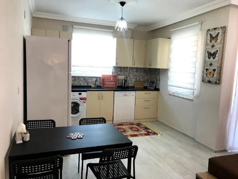 Kitchen or kitchenette, Living room, Dining area