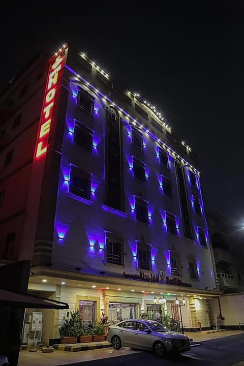 Property building, Night, City view, Location, Parking