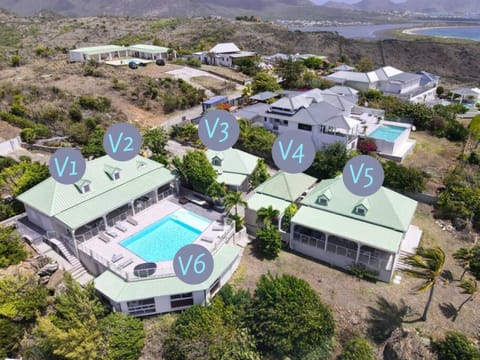 V1 V2 Dream panorama in Oyster Pond House in Sint Maarten