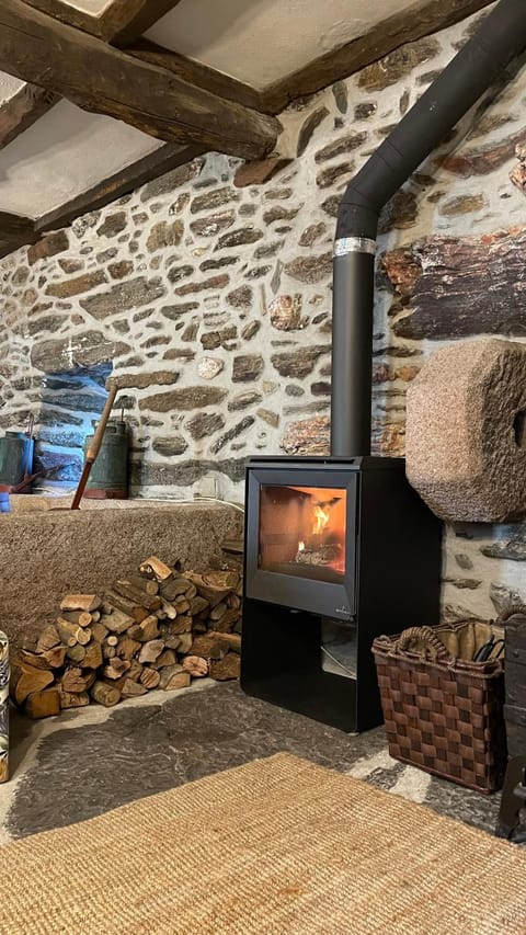 Living room, fireplace