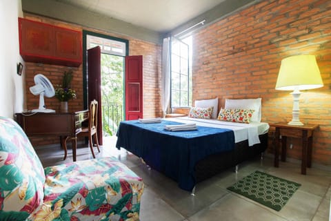 View (from property/room), Balcony/Terrace, Decorative detail, Bedroom, Garden view, Landmark view, fireplace, towels