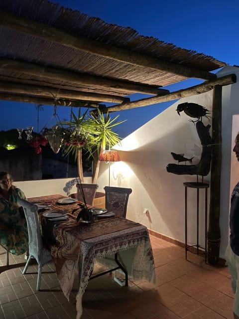 Night, View (from property/room), Balcony/Terrace, Dining area