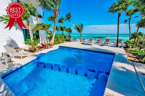 Sea view, Swimming pool, sunbed