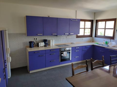 Ferienwohnung mit 123qm für 8 Personen mit sehr großem Garten, einfache Innen-Ausstattung Apartment in Leipzig