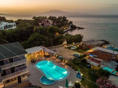 Bird's eye view, Pool view, Sunset