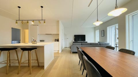 Kitchen or kitchenette, Living room, Dining area