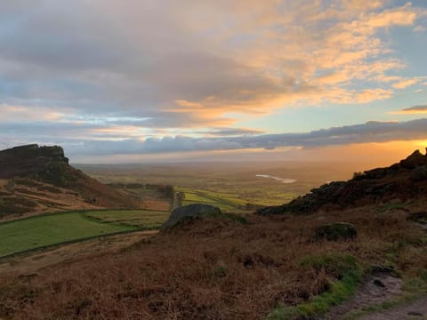 Natural landscape, Hiking, Sunset