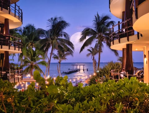 Night, Beach, Sea view