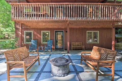Weaverville Home with Wraparound Deck and Fire Pit! House in Weaverville
