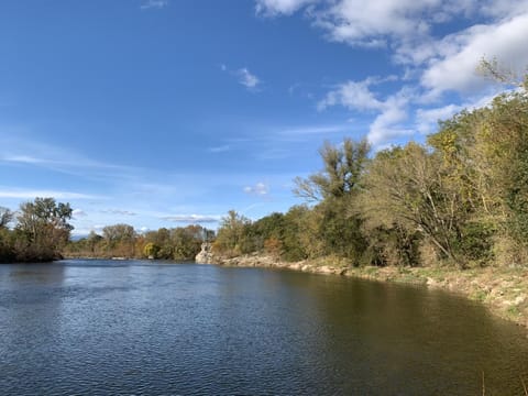 Natural landscape, Beach, Canoeing, River view