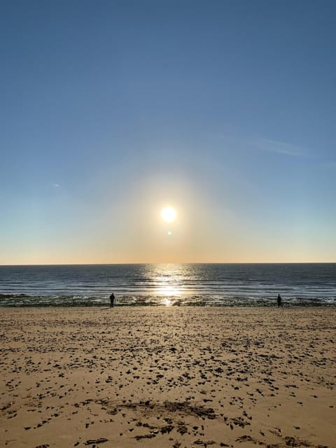 Beach, Sea view, Sunset