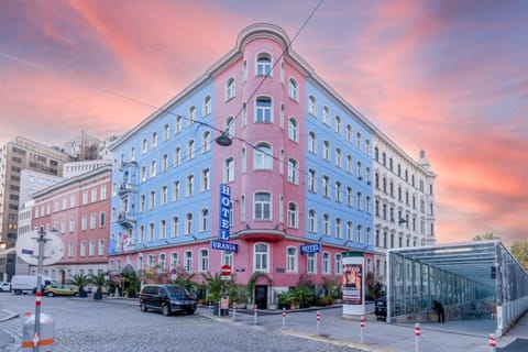 Property building, Sunset