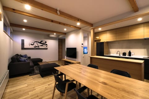 Kitchen or kitchenette, Living room, Dining area