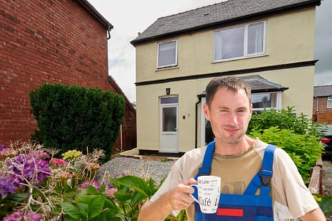 Property building, People, fireplace