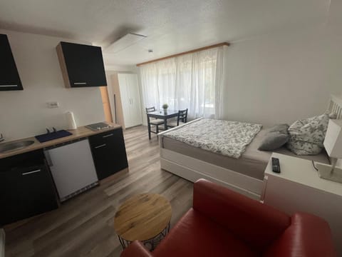 Bed, Kitchen or kitchenette, Photo of the whole room, Dining area