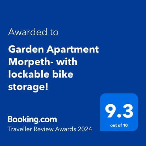 Garden Apartment Morpeth- with lockable bike storage! Condo in Morpeth