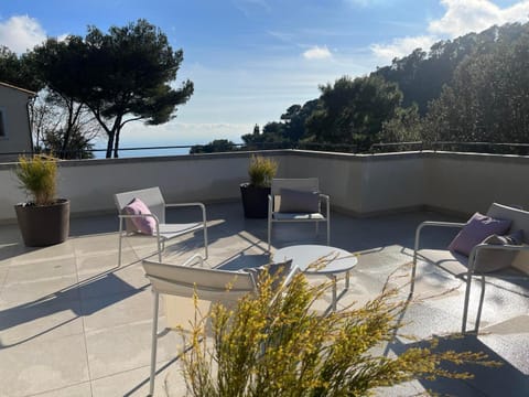 Patio, Patio, Hot Tub, View (from property/room), Mountain view, Sea view