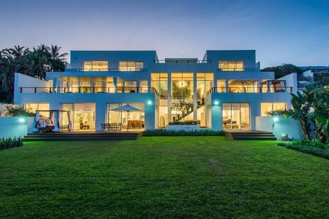 Property building, Night, Garden, Garden view