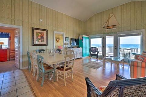 Peaceful Cottage By The Sea Oceanfront Home! Haus in Topsail Beach